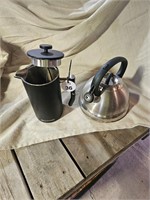 French Press and Tea Pot
