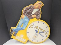 Camel Advertising Clock  20 x 23" high