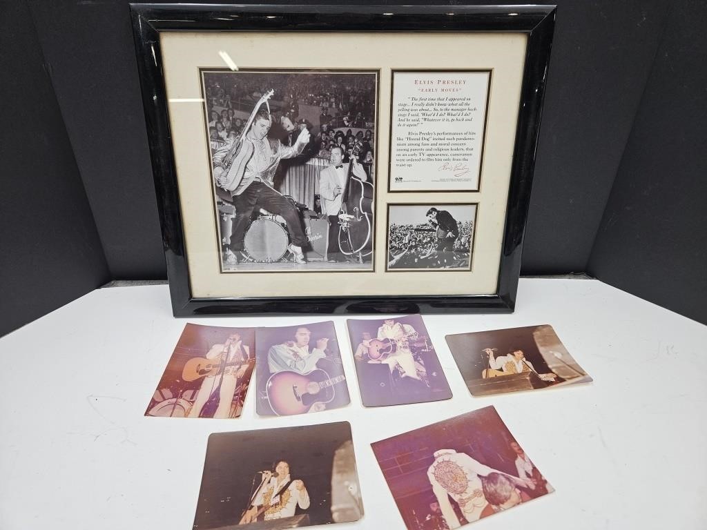 Elvis Early Moves Framed Pictures & Kodak Pics.