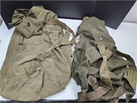 2 Military Duffle Bags