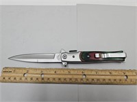 NEW 9" Spring Assisted Knife W/ Belt Clip