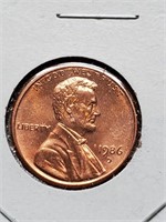 BU 1986-D Lincoln Penny