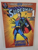 35"x24" Superman Canvas Art Print Like NEW