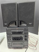 RCA Stereo , CD Cassette Speakers WORKS