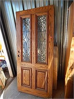 Wooden Front Door w/ Glass