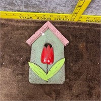 Tulip Birdhouse Wall Hander