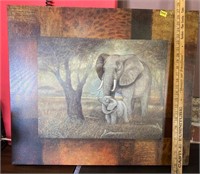 Canvas Elephant Art