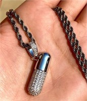 Capsule Pill Medicine Charm Pendant