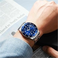 Waterproof Men Watch Classic Stainless Steel Quarh