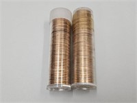Roll of 1962 D & 1969 D Penny Coins