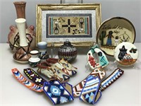 Southwestern Pottery, Navajo Sand Painting and