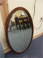 Inlaid Beveled Mirror from a Dresser