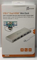 j5Created USB-C Dual HDMI Mini Dock NEW $185