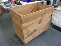 Pine Crate on Casters