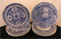FIFTEEN SPODE BLUE ROOM COLLECTION SERVICE PLATES