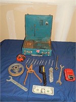 Metal Tool Box w/ Tool Contents