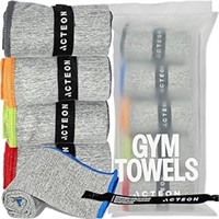 Microfiber Quick Dry Gym Towel, Silver ION