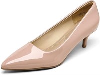 DREAM PAIRS Women's Moda Low Heel D'Orsay Pointed