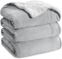 Bedsure Sherpa Fleece Queen Size Blankets for Bed