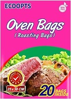 ECOOPTS Oven Bags for Cooking, Roasting, Chicken,