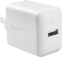 Amazon Basics 12W One-Port USB-A Wall Charger