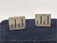 Pair of Vtg Cuff Links Marked Sterling Plaque