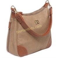 BD HOBO STYLE PURSE HOLSTER TAUPE TAN TRIM