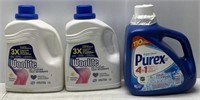 3 Bottles of Purex/Woolite Laundry Detergent - NEW