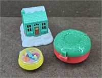 3 Vtg Polly Pocket McDonalds Toys