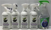 5 Bottles of Attitude/SC Johnson Bathroom Cleaner