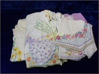 Hand Embroidered Table Cloths and Doilies