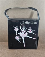 Vtg Black Vinyl Dance Ballet Box