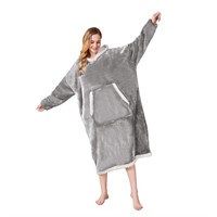 Oversized Blanket Hoodie, Sherpa Wearable Blanket