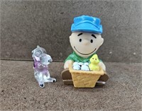 Vtg Charlie Brown & Snoopy Figurines