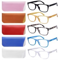 5 Pack Reading Glasses Blue Light Blocking for Wom