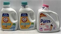 3 Bottles of ArmHammer/Purex Laundry Detergent NEW