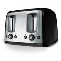 BLACK+DECKER Toaster, 4 Slice, Extra Wide Slots fo