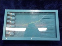 Used Blue Double Sided Jewelry Case