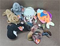 6pc. Vtg TY Beanie Baby Collection