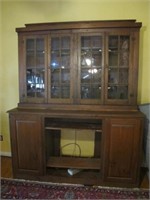 LARGE LIVING ROOM HUTCH 2 PC  99"H 78"W 26"D