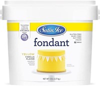 Sealed-Satin Ice-Fondant Yellow/Vanilla