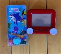 Kid Games. Etch A Sketch, Water Game
