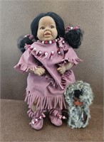Vtg Native American Syndee Doll & Alaskan Doll