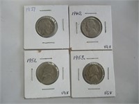 US 5 CENT COINS 1937-53