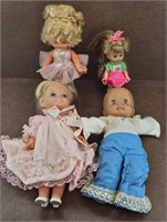 4pc. Vtg Mattel Doll Collection