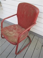 2 RED VINTAGE BOUNCING CHAIRS