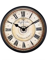 JUSTUP METAL FRAME WALL CLOCK 12IN