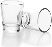 BCNMVIKU 2 PK CLEAR HEAVY GLASS SHOT GLASSES