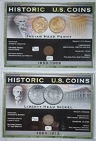 1901 Indian Head Cent & 1907 Liberty Nickel