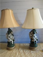 2 PC NEWHALL MAGNOLIA LAMPS 30.5" TALL